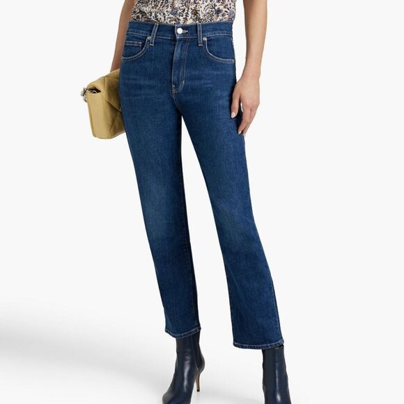 Veronica Beard Joey High Rise Straight Leg Jeans in Bright Blue Size 30 - Picture 1 of 5
